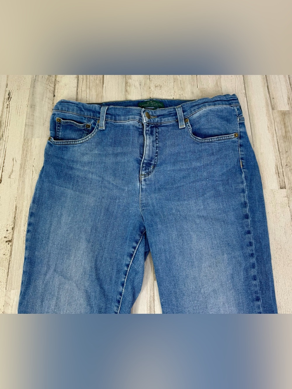 LRL Lauren Jeans Co Ralph Lauren 14 Classic Straight Jeans Blue 33x28 - Picture 3 of 11